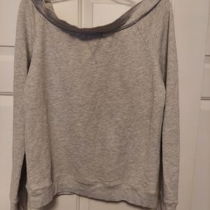 Sweatshirt off shoulder